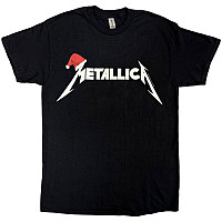 Metallica t-shirt, Santa Hat Logo V.2 Black, men´s