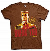 Rocky t-shirt, I Must Break You Brown, men´s
