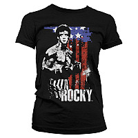 Rocky t-shirt, American Flag Girly, ladies
