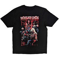 Motley Crue t-shirt, Live Montage Red Black, men´s