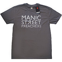 Manic Street Preachers t-shirt, Reversed Logo Charcoal Grey, men´s