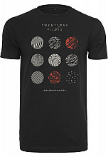 Twenty One Pilots t-shirt, Pattern Circles Black, men´s