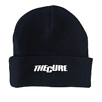 The Cure winter beanie cap, Text Logo Black, unisex