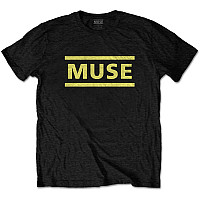 Muse t-shirt, Yellow Logo Black, men´s