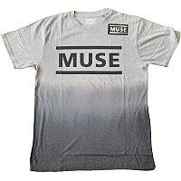Muse t-shirt, Logo Dip Dye White, men´s