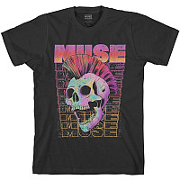 Muse t-shirt, Mowhawk Skull Black, men´s