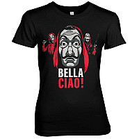 La Casa De Papel t-shirt, Bella Ciao! Girly Black, ladies