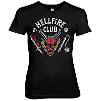Stranger Things t-shirt, Hellfire Club Girly Black, ladies