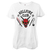 Stranger Things t-shirt, Hellfire Club Girly White, ladies