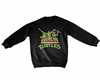 Želvy Ninja mikina, Distressed Group Sweatshirt Black, kids