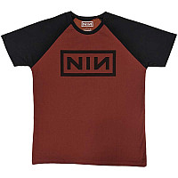 Nine Inch Nails t-shirt, Classic Logo Raglan Red & Black, men´s