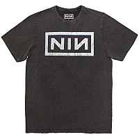 Nine Inch Nails t-shirt, Classic Logo Stone Wash Charcoal Grey, men´s