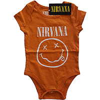 Nirvana baby body t-shirt, White Smiley Orange, kids