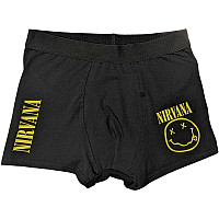 Nirvana boxerky CO+EA, Yellow Smile Black, men´s