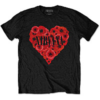Nirvana t-shirt, Poppy Heart Black, men´s