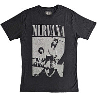 Nirvana t-shirt, Sitting Distressed Black, men´s