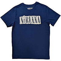 Nirvana t-shirt, Box Logo Denim Blue, men´s