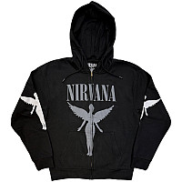 Nirvana mikina, In Utero Mono Zipped Charcoal Grey, men´s