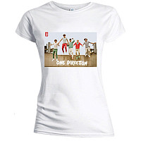 One Direction t-shirt, Band Jump Skinny White, ladies