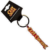 Ozzy Osbourne kovová keychain 65mm x 10mm, Logo Yellow Zinc