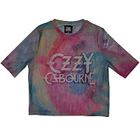 Ozzy Osbourne t-shirt Crop Top, Logo Mesh Light Blue, ladies