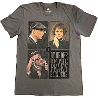 Peaky Blinders t-shirt, Portraits Grid Charcoal Grey, men´s