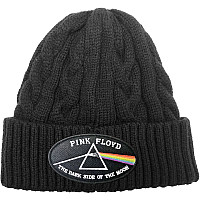 Pink Floyd winter beanie cap, DSOTM Black Border Cable Knit