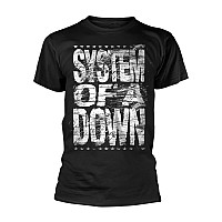 System Of A Down t-shirt, Distressed Logo Black, men´s