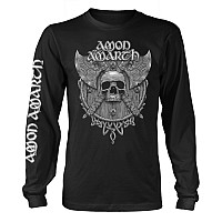 Amon Amarth t-shirt long rukáv, Grey Skull Black, men´s