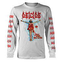 Deicide t-shirt long rukáv, Once Upon The Cross White, men´s