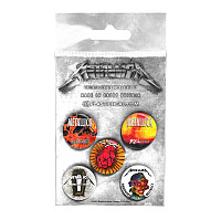 Metallica button badges – 5 pieces průměr 25 mm, Albums 1996-2016