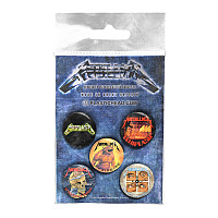 Metallica button badges – 5 pieces průměr 25 mm, The Singles