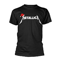 Metallica t-shirt, Santa Hat Logo Black, men´s