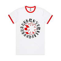 Red Hot Chili Peppers t-shirt, Hand Drawn Ringer White, men´s