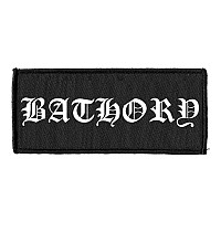 Bathory tkaná patch PES 100x40 mm, Logo