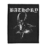 Bathory tkaná patch PES 100x50 mm, Goat (Rectangle)