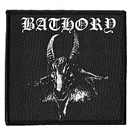 Bathory tkaná patch PES 100x100 mm, Goat (Square)