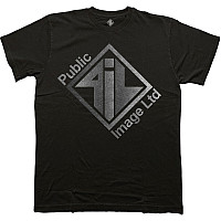 Public Image Ltd t-shirt, Brushed Steel Logo & Text Black, men´s