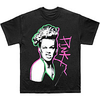 Pink t-shirt, Paint Pen Black, men´s