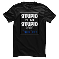 Forrest Gump t-shirt, Stupid Is As Stupid Does Black, men´s