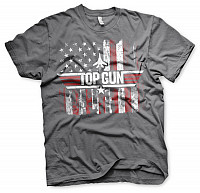 Top Gun t-shirt, America Grey, men´s