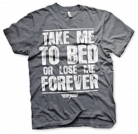 Top Gun t-shirt, Take Me To Bed Or Lose Me Forever Dark Heather, men´s