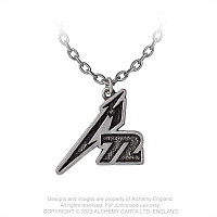 Metallica cínový pendant na krk s řetízkem 51 cm 17 g, M72 Logo 27x32x3 mm