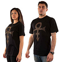 Prince t-shirt, Gold Symbol Embellished Black, men´s