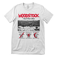 Woodstock t-shirt, 3 Day Ticket White, men´s