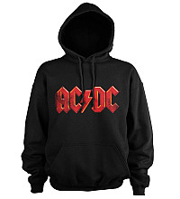 AC/DC mikina, Distressed Logo Hoodie Black, men´s