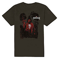 The Punisher t-shirt, Punisher Red Outline Charcoal Grey, men´s