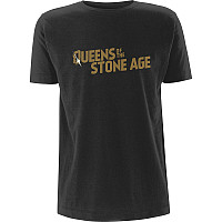 Queens of the Stone Age t-shirt, Metallic Text Logo Grey, men´s