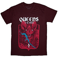 Queens of the Stone Age t-shirt, Bat Maroon Red, men´s