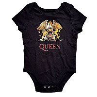 Queen baby body t-shirt, Classic Crest Black, kids